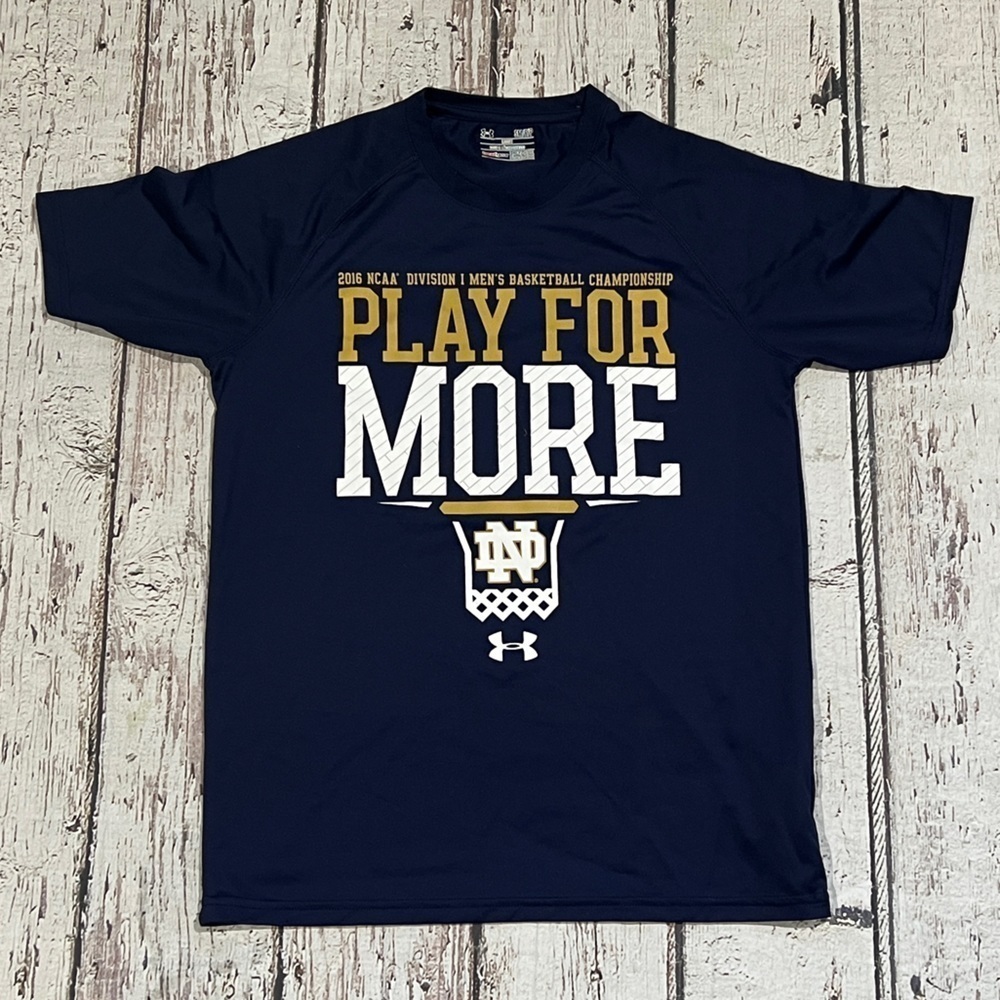 University of Notre Dame Fighting Irish NCAA College Under Armour Loose Shirt
